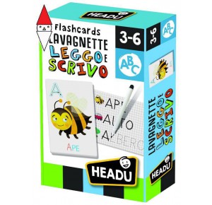 , , , GIOCO EDUCATIVO HEADU FLASHCARDS LAVAGNETTE LEGGO E SCRIVO