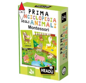 , , , GIOCO EDUCATIVO HEADU FLASHCARDS ENCICLOPEDIA ANIMALI MONTESSORI