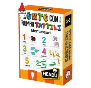 , , , GIOCO EDUCATIVO HEADU CONTO CON I NUMERI TATTILI MONTESSORI