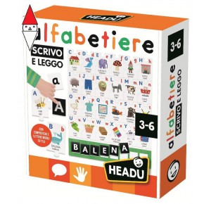, , , GIOCO EDUCATIVO HEADU ALFABETIERE TATTILE SCRIVO E LEGGO