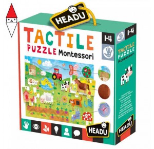 , , , GIOCO EDUCATIVO HEADU TACTILE PUZZLE MONTESSORI