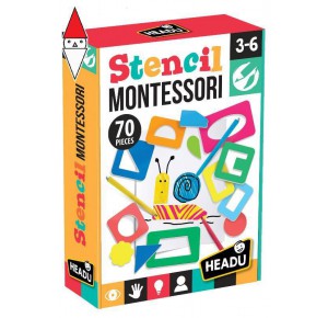 , , , GIOCO EDUCATIVO HEADU STENCIL CREATIONS MONTESSORI