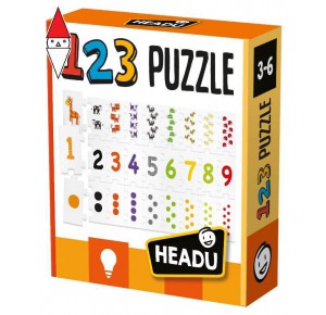 , , , GIOCO EDUCATIVO HEADU 123 PUZZLE NEW