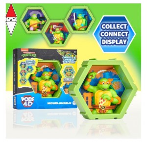 , , , ACTION FIGURE IMC POD 4D TEENAGE MUTANT TURTLES 1 PEZZO