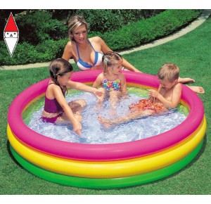 , , , GIOCO ESTIVO INTEX (GONFIABILE) PISCINA 3 ANELLI CM 114X25