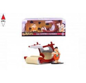 , , , JADA 1/32 FRED FLINTSTONE AND FLINTMOBILE