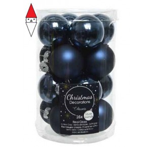 , , , KAEMINGK CONFEZIONE MINI PALLINE METALLIZZATE E OPACHE - COLORE BLU SCURO