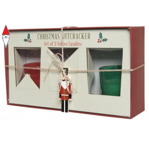 , , , NATALE KAEMINGK SET 3 CANDELE VOTIVE NATALIZIE