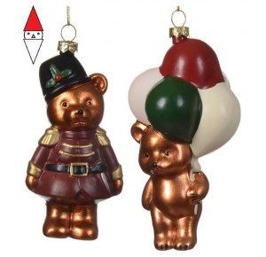 , , , NATALE KAEMINGK DECORAZIONE DA APPENDERE ORSO IN PLASTICA ASS