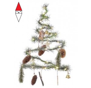 , , , NATALE KAEMINGK ALBERO A SPIRALE A BATTERIA CON LED BIANCO CALDO
