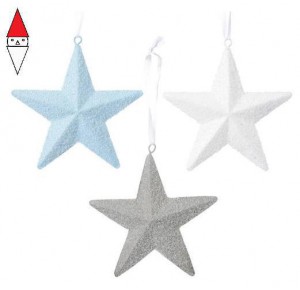 , , , KAEMINGK IRON STAR W HANGER 3COL ASS COLOUR: ASSORTED SIZE: DIA12CM