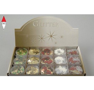 , , , NATALE KAEMINGK GLITTER FIGURES COLOUR: ASSORTED SIZE: DIA6X1CM