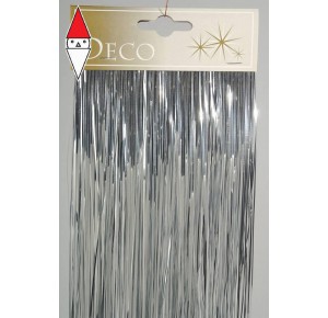 , , , KAEMINGK TINSEL VINYL SHINY SILVER FRANGIA LARG 50 CM H 40 CM ARGENTO