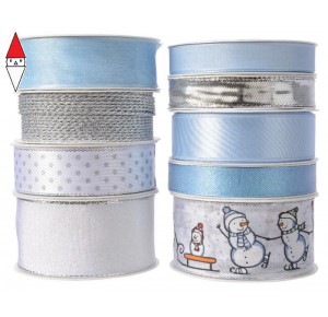 , , , DECORAZIONE NATALE KAEMINGK RIBBON POLYESTER DIVERSI MODELLI E COLORI