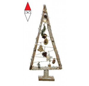 , , , NATALE KAEMINGK ALBERO CON DECORAZIONI E LED A BATTERIA