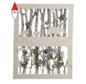, , , NATALE KAEMINGK LED PLYWOOD SCENERY 2ASS