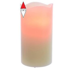 , , , NATALE KAEMINGK RED LASER LED CANDLE IN BO COLOUR: CREAM SIZE: 15CM-2L