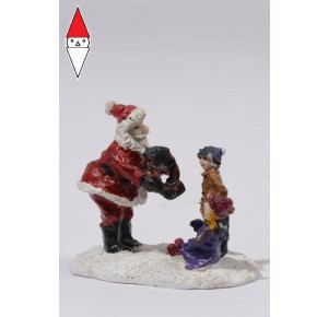 , , , NATALE KAEMINGK SANTA WITH CHILDREN COLOUR: MULTI SIZE: 4.5X7X6.5CM