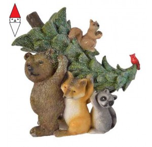 , , , NATALE KAEMINGK POL ANIMALS W TREE 530166