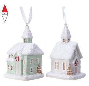 , , , KAEMINGK POLY HOUSE W HANGER 2COL ASS COLOUR: ASSORTED SIZE: 7.2X6.2X10.3CM