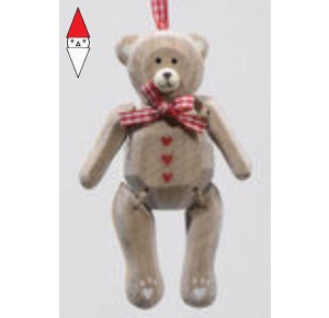 , , , NATALE KAEMINGK MDF WOOD BEAR C/GANC. 555802