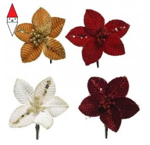 , , , NATALE KAEMINGK PES POINSETTIA VELVET 629597