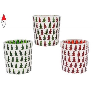 , , , KAEMINGK GL TLIGHTH TREE MOSAIC 3CLASS COLOUR: GREEN/RED SIZE: DIA7X7CM