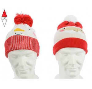 , , , NATALE KAEMINGK ACR CUFFED HAT CHILDREN 2ASS COLOUR: RED/WHITE SIZE: 23X21CM