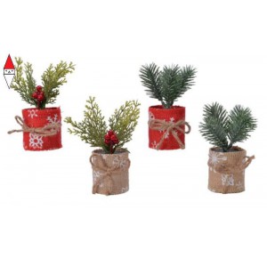 , , , NATALE KAEMINGK FROST MINI TREE 2ASS 680393