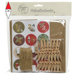 , , , DECORAZIONE NATALE KAEMINGK ADVENT CALENDAR PAPER CALENDARIO AVVENTO