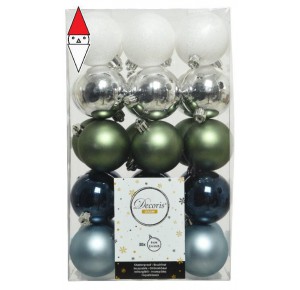 , , , PALLINE ALBERO KAEMINGK BAUBLE SHATTERPROOF 30 PALLE NATALE DIA 6 CM