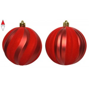 , , , PALLINE ALBERO KAEMINGK BAUBLE SHATTERPROOF PALLA NATALE 8 CM ROSSA