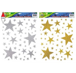 , , , NATALE LEBEZ VETROFANIE NATALE STELLE PIENE