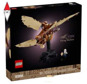 , , , COSTRUZIONE LEGO MACCHINA VOLANTE DI LEONARDO DA VINCI