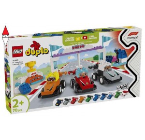 , , , COSTRUZIONE LEGO AUTO DA CORSA E PILOTI TEAM F1