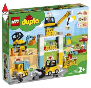 , , , COSTRUZIONE LEGO CANTIERE EDILE CON GRU A TORRE
