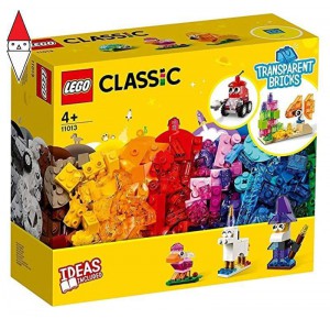 , , , COSTRUZIONE LEGO MATTONCINI TRASPARENTI CREATIVI