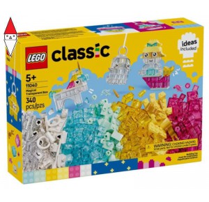 , , , COSTRUZIONE LEGO SCATOLA MAGICA TRASPARENTE