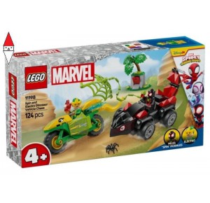 , , , COSTRUZIONE LEGO INSEGUIMENTO SUI DINO-VEICOLI DI SPIN ED ELECTRO