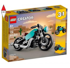 , , , COSTRUZIONE LEGO MOTOCICLETTA VINTAGE