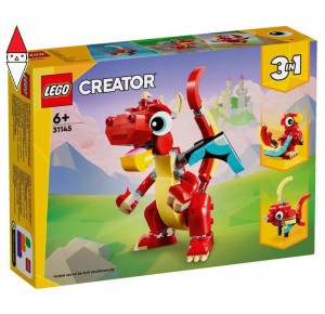 , , , COSTRUZIONE LEGO DRAGO ROSSO