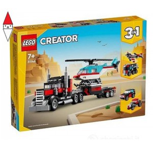 , , , COSTRUZIONE LEGO AUTOCARRO CON ELICOTTERO