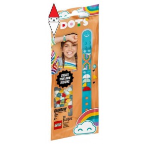 , , , COSTRUZIONE LEGO BRACCIALETTO ARCOBALENO - LEGO DOTS