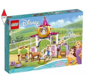 , , , COSTRUZIONE LEGO LE SCUDERIE REALI DI BELLE E RAPUNZEL