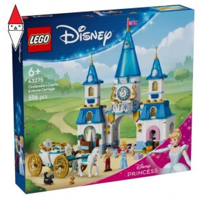 , , , COSTRUZIONE LEGO CASTELLO E CARROZZA DI CENERENTOLA