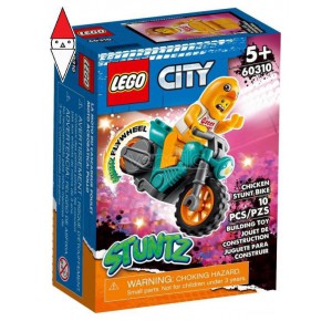 , , , COSTRUZIONE LEGO STUNT BIKE DELLA GALLINA