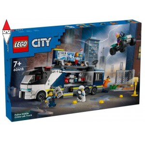 , , , COSTRUZIONE LEGO CAMION LABORATORIO MOBILE DELLA POLIZIA