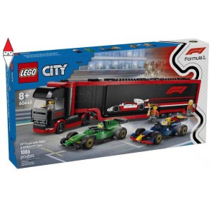 , , , COSTRUZIONE LEGO AUTOTRASPORTATORE F1 CON MONOPOSTO RB20 E AMR24