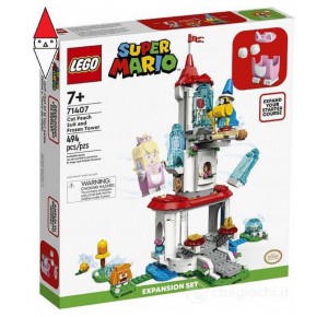 , , , COSTRUZIONE LEGO PACK ESPANSIONE COSTUME DI PEACH GATTO E TORRE GHIACCIATA