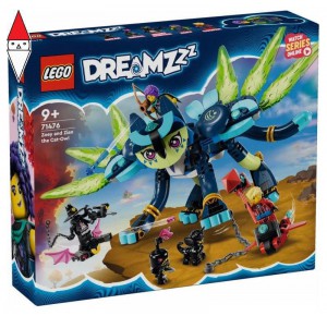 , , , COSTRUZIONE LEGO ZOEY E ZIAN, IL GATTO-GUFO - LEGO DREAMZZZ